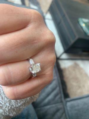 The jeweler Daniels works with made my engagement ring to exact specifications. I'm so happy! Highly recommend!