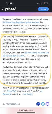 Sexual misconduct at another OPS middle school but the school official in this article is now at Buffett. Omaha World Herald.