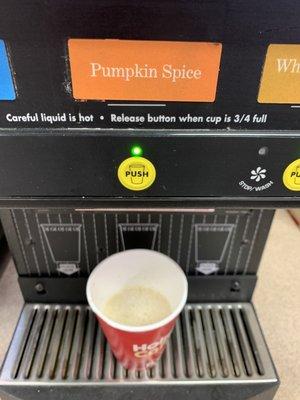 The pumpkin spice is good but too sweet for my tongue so I only filled 1/3