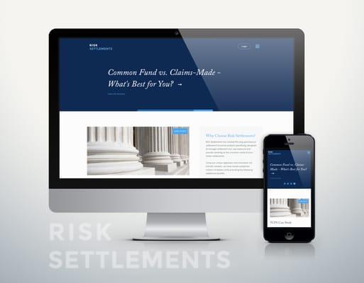 In a complicated world of legal, we employ clean, minimal design on responsive layout