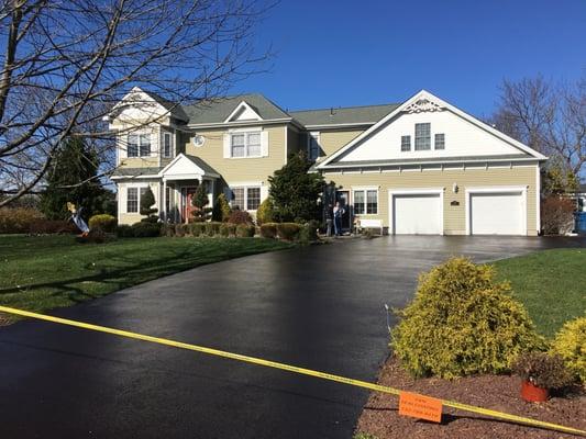 Freshly Sealed Driveway