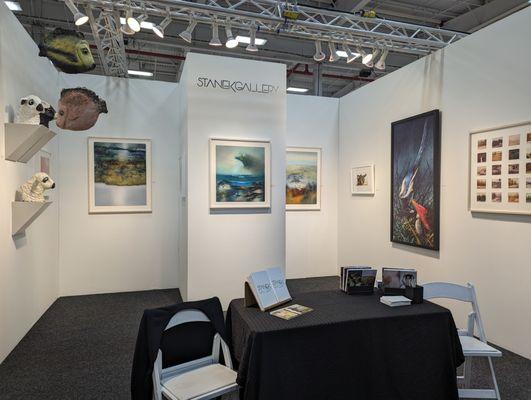 The Stanek Gallery booth at the 2023 New York Art On Paper Fair