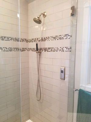 tech savvy shower... digital plumbing is an option.