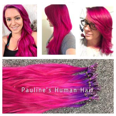 Pauline's Human Hair colored and installed by Evelise at Feathered