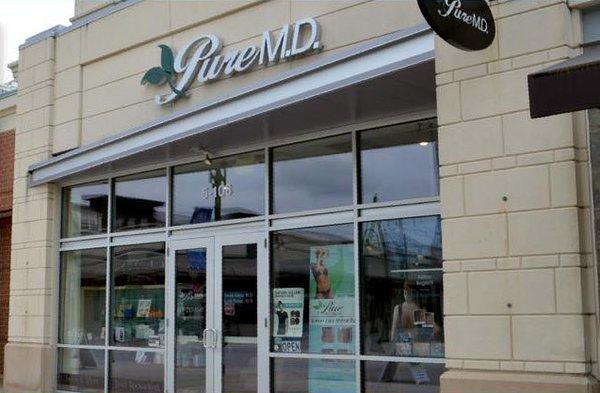 Pure MD Medspa at The Greene Towne Center next to Von Maur.