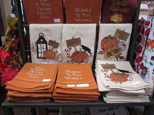 Holiday Towels-Fall and Christmas designs