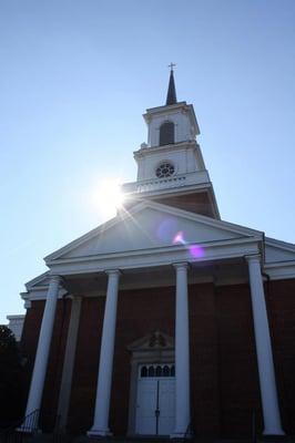 Front entrance to the church