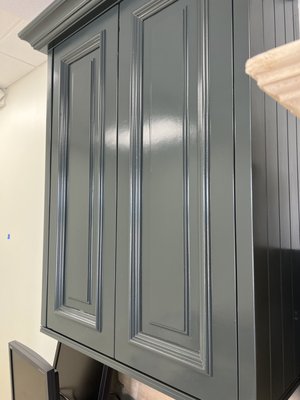 Fresh paint on these cabinets gloss finish!