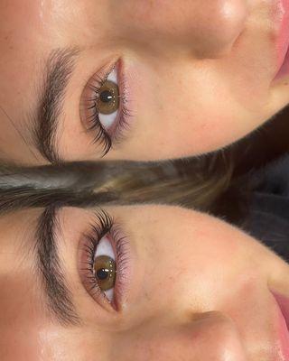 Keratin lash lift and tint