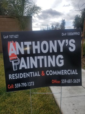 ANTHONY'S PAINTING WE PAINT RESIDENTIAL AND COMMERCIAL FULLY LICENSE CONTRACTOR