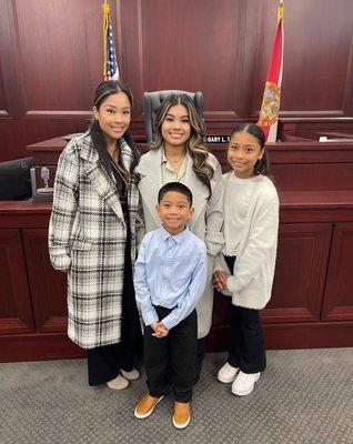 Family Adoption - We provided document assistance to this beautiful family in Clay County and this came to tuition recently in April 2023