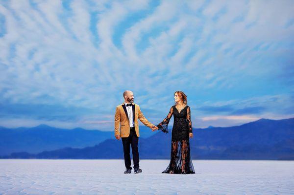 formal session at salt flats utah