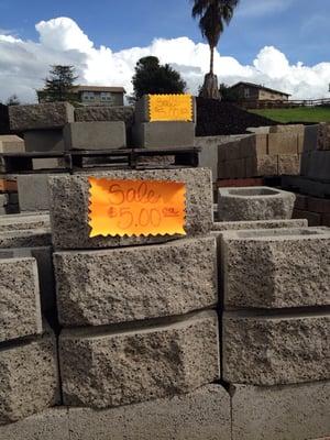 Blocks that are on sale