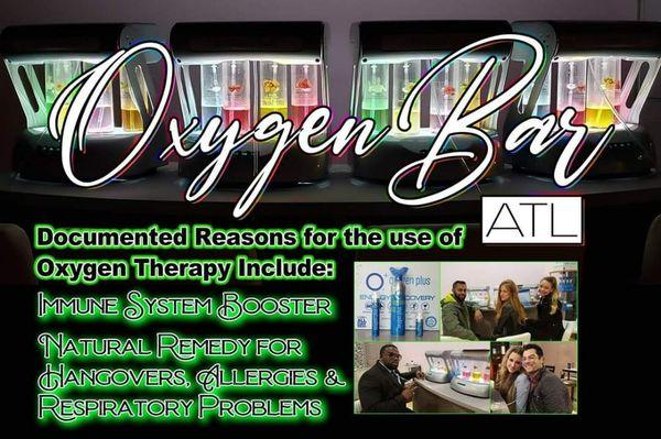 Using the service of the Oxygen Bar has many natural benefits. 
Its helps your immune system, Hangovers, Allergies & respiratory system.