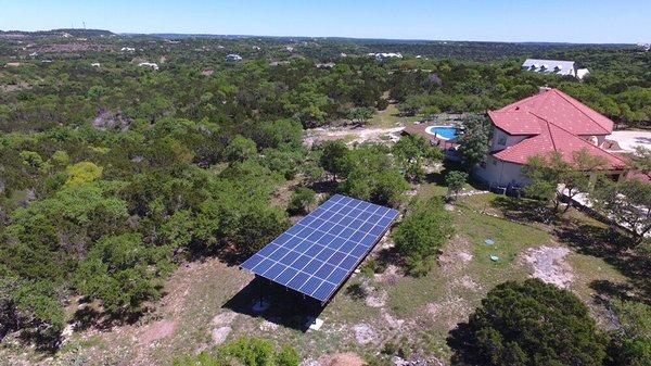 Custom Ground Structure with Solar PV