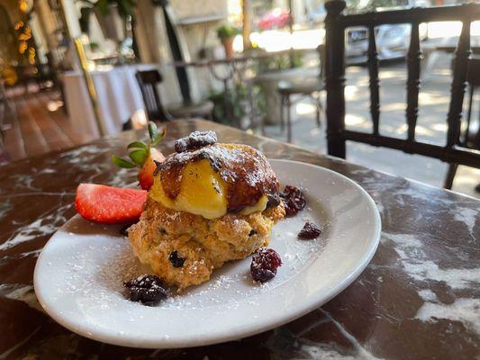 Lemon Crème Brûlée Scone $7.50