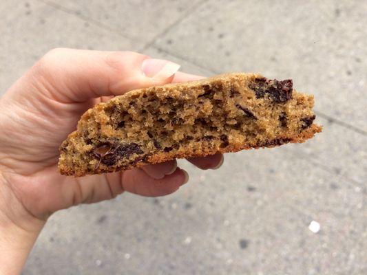 Inside of the Chocolate Chip Cookie