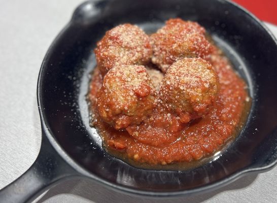 The infamous ALMOST World Famous Meatballs.  Give them a try and get on the Meatball Map!