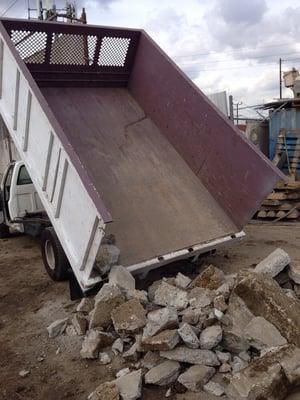 Concrete dumping