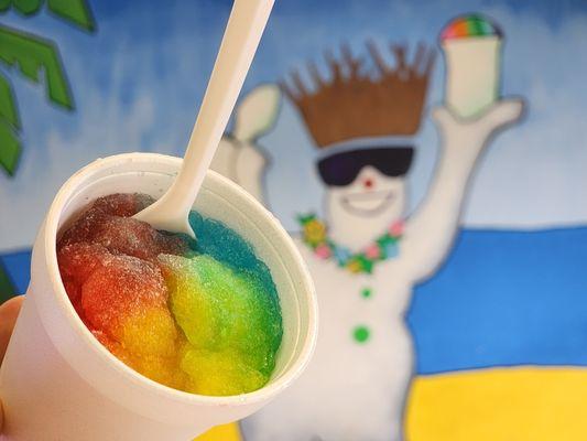 Snow cone and Joe Snow