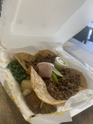 Beef tacos