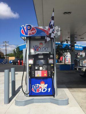 VP 101 octane at the pump!! It's on pump #11 and #12