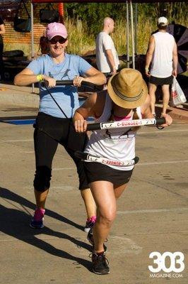 The T-Bungee® walking press will challenge you to see how strong your cardio, strength and endurance work together. 
 Bungeebootcamp.com