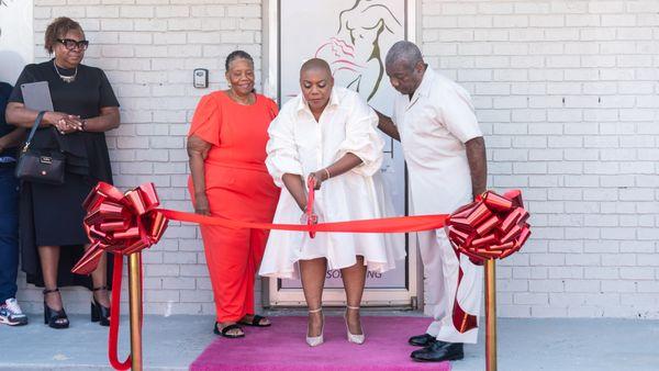 I was honored to have my parents by my on April 7, 2024  for our Ribbon cutting Ceremony.