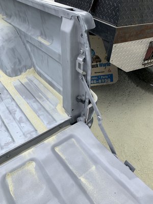 Sandblasting Chevy Flatbed