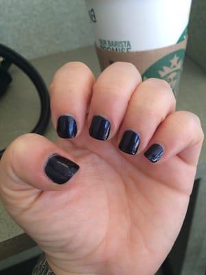 Midnight Cami by Essie. Perfect fall color. I love Navy.