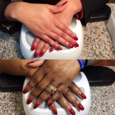 Shellac gel Mani will only last and good for you about 2 weeks then come back let us soak off for you. Facebook Kevin's nail spa Michelle .