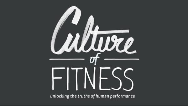 Culture of Fitness