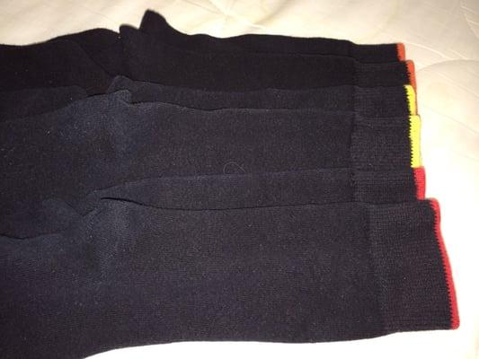 Color band sock tops!