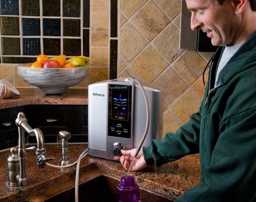 Athena Water Ionizer in Kitchen - www.healthalkaline.com