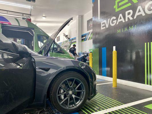 EVGarage's expert team will keep your Tesla in top shape.