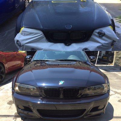 BMW E40 M3 front end paint job