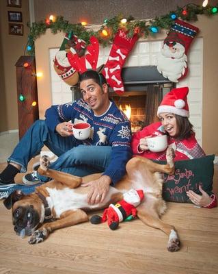 Gonzalez' family christmas photo