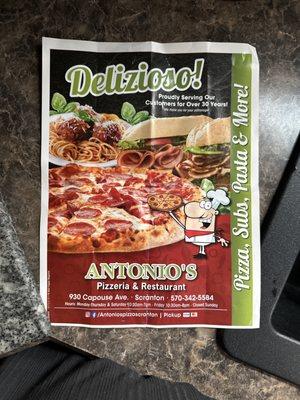 Antonio's Pizza & Restaurant