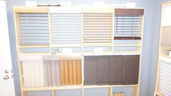 Come see what you like for your place ( nice looking blinds/shades )