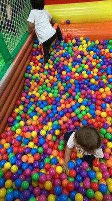 Ball pit in the 5ft and under area.