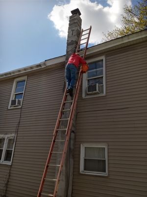 To another chimney repair job the chimney was shot but in the end we made it look beautiful