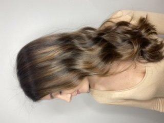 Natural brunette balayage