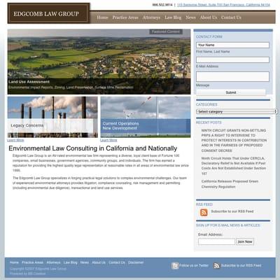 Edgcomb Law Group Website