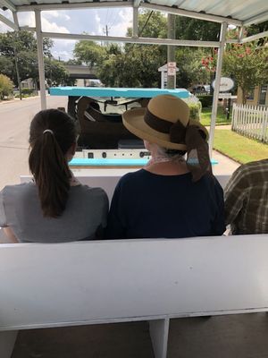 Riding around our guided tour