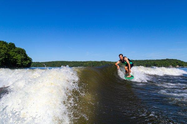 Kirby Leismann Wakesurfing