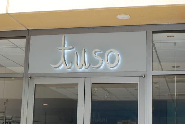 Brushed Aluminum LED Halo illuminated Reverse Channel Letters