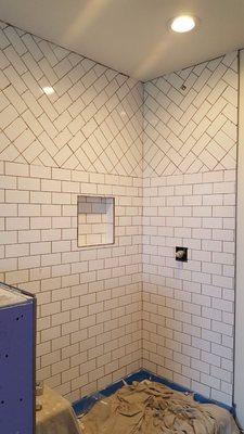 Tiled showers