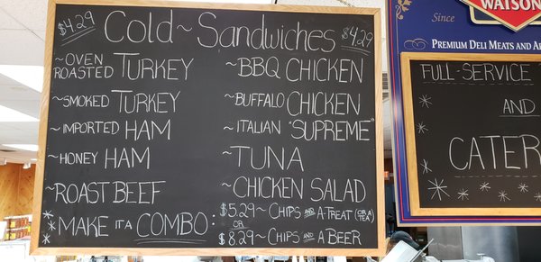 Made to order Deli Sandwiches