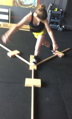 Y-Balance Test. Testing how athletes control their body.