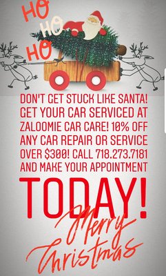 Don't miss out on 10% off any service or repair over $300! Call 718.273.7181 and make your appointment today!